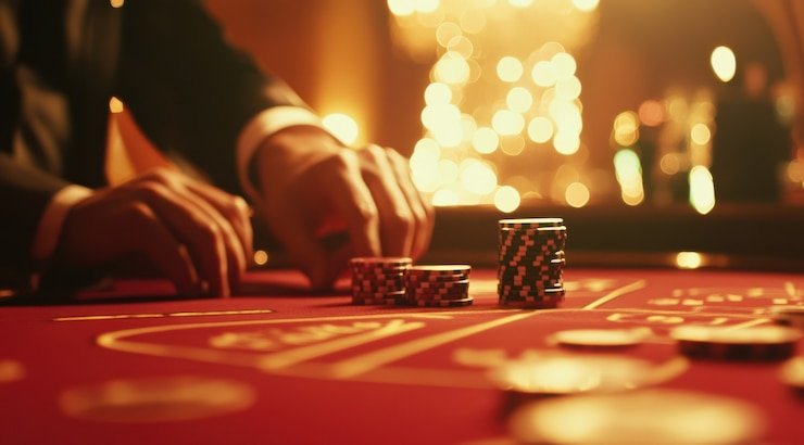 Interface aplikasi mobile st88 menampilkan meja dealer langsung dan opsi permainan